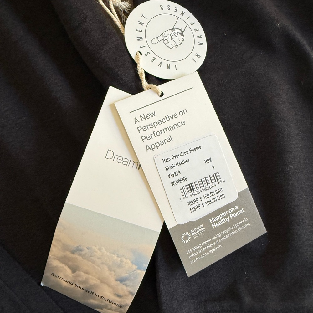 NWT Halo Oversized Hoodie
Black Heather Sz Small - Picture 2 of 3
